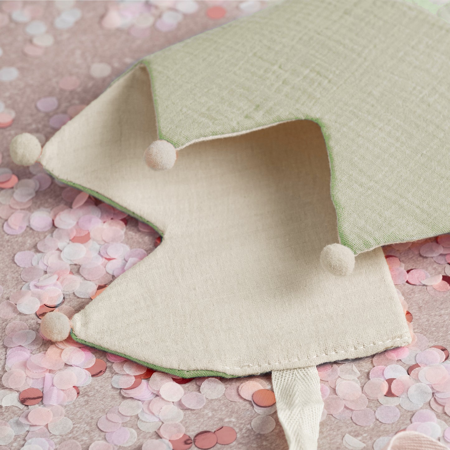 Geburtstagskrone Pastell - Grün - Beige