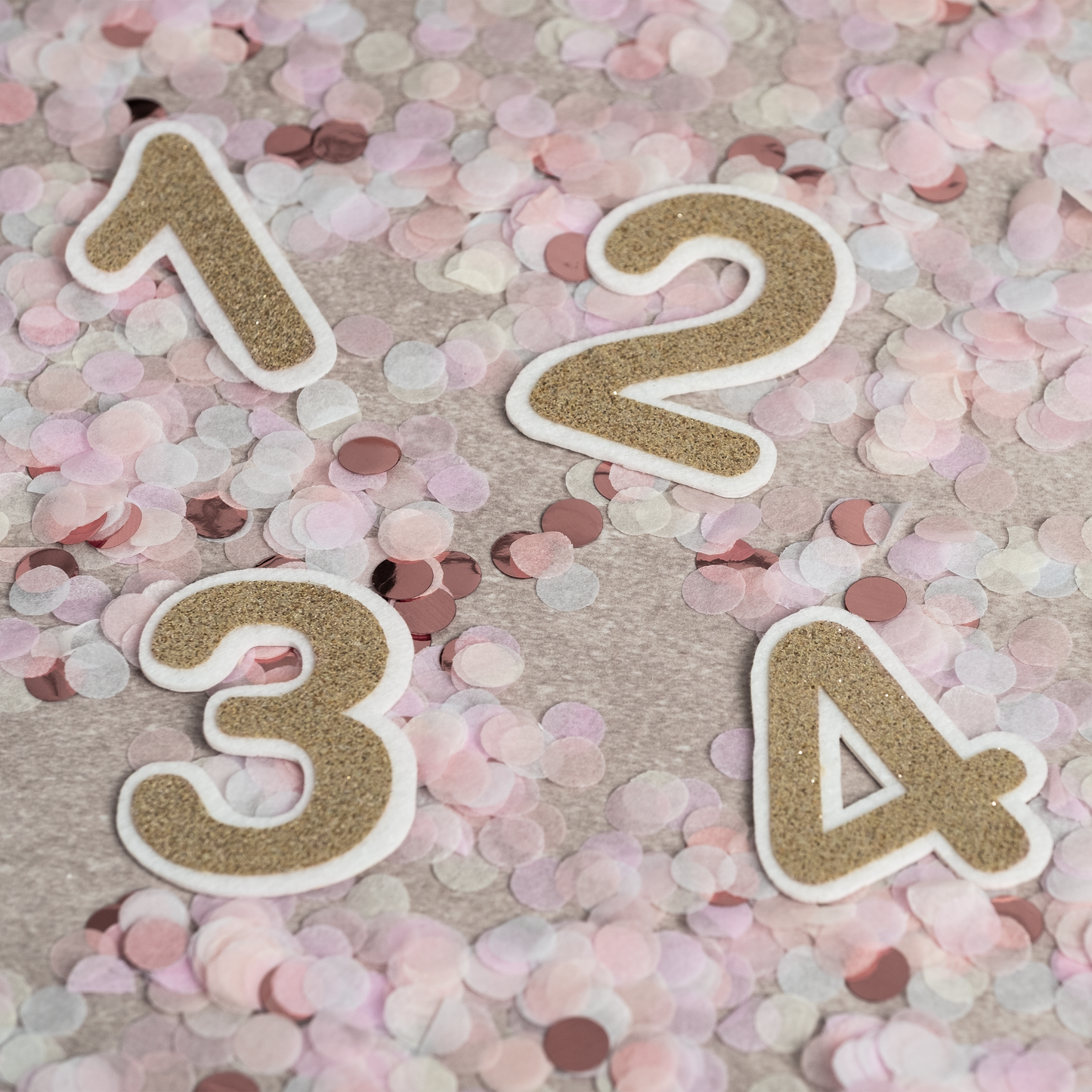 Geburtstagskrone Pastell - Rosa - Beige